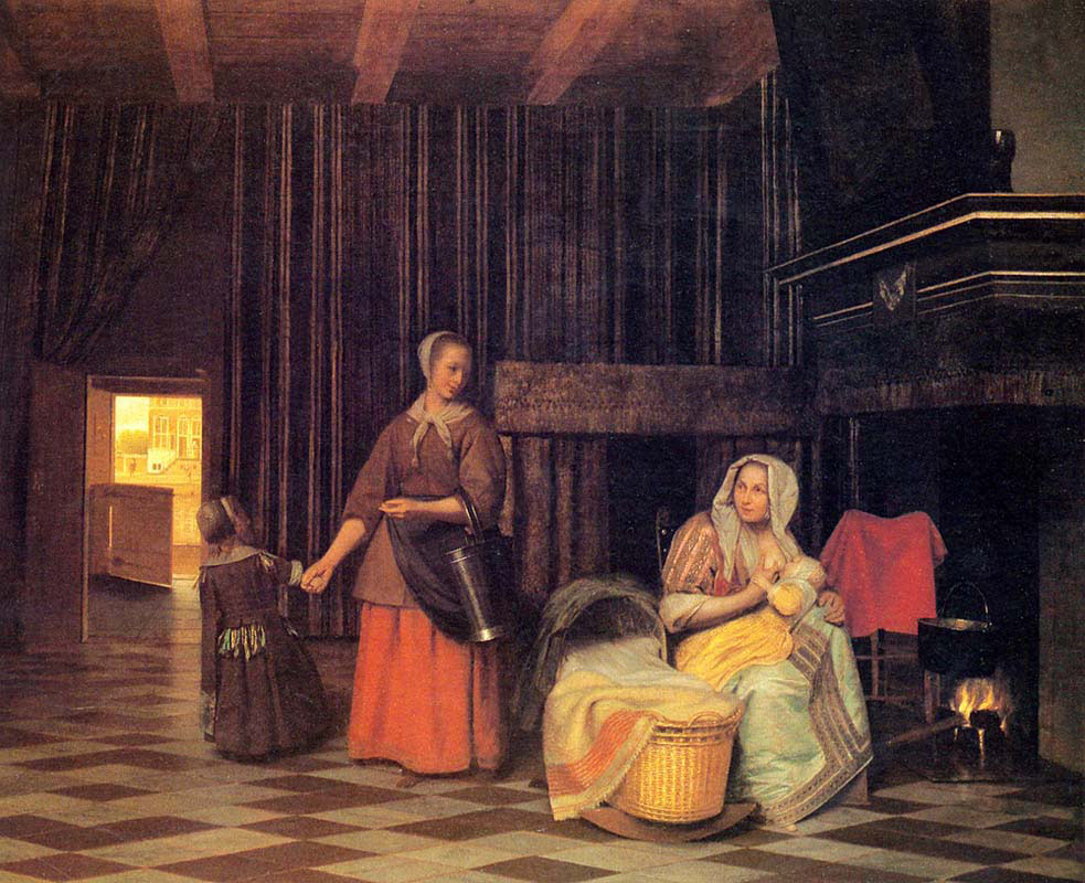 Suckling Mother and Maid
